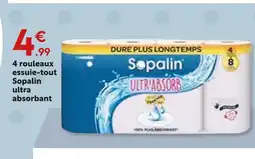 Maxi Bazar Sopalin 4 rouleaux essuie-tout ultra absorbant offre