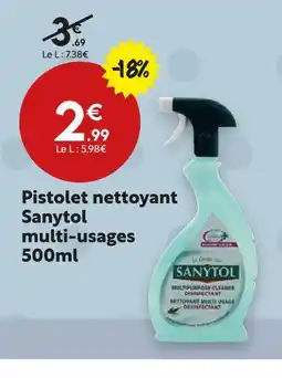 Maxi Bazar Sanytol pistolet nettoyant multi-usages offre