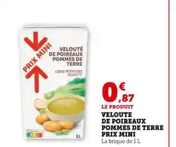 U Express Prix mini velouté de poireaux pommes de terre offre