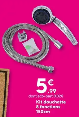 Maxi Bazar Kit douchette 8 fonctions offre