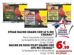 U Express Charal steak haché grand cru 12% mg offre