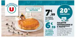 U Express U galette gourmande 6 parts offre