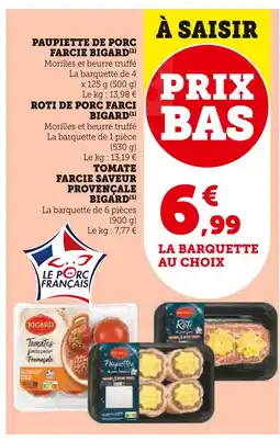 U Express Bigard paupiette de porc farcie offre