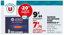 U Express U saumon atlantique fumé norvège offre