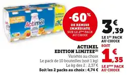 U Express Actimel edition limitée offre