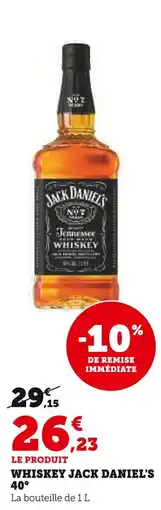 U Express Jack daniel's whiskey 40° offre