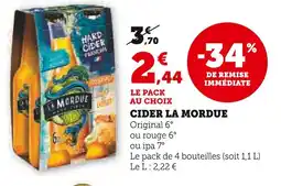 U Express La mordue cider offre