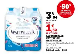 U Express Wattwiller eau minérale naturelle offre