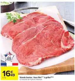 Carrefour Market Viande bovine: faux-filet à griller offre