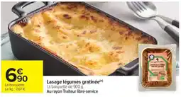 Carrefour Market Lasage légumes gratinée offre