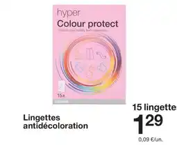 Zeeman HYPER Lingettes antidécoloration offre