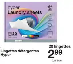 Zeeman HYPER Lingettes détergentes offre