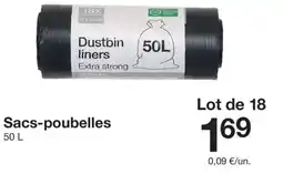 Zeeman Sacs-poubelles offre