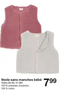 Zeeman Veste sans manches bébé offre