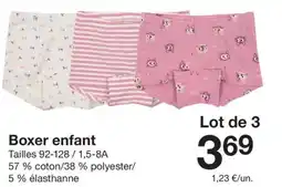 Zeeman Boxer enfant offre