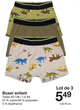 Zeeman Boxer enfant offre
