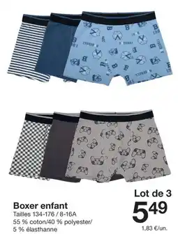 Zeeman Boxer enfant offre
