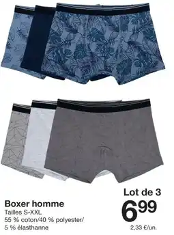 Zeeman Boxer homme offre