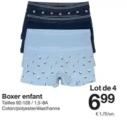Zeeman Boxer enfant offre