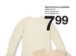Zeeman Haut femme en dentelle offre