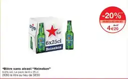 Monoprix HEINEKEN Bière sans alcool offre
