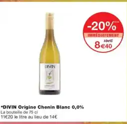 Monoprix DIVIN Origine Chenin Blanc 0,0% offre