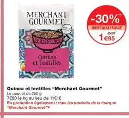 Monoprix MERCHANT GOURMET Quinoa et lentilles offre