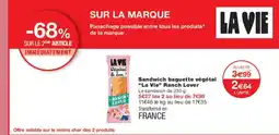 Monoprix LA VIE Sandwich baguette végétal ranch Lover offre