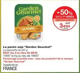 Monoprix GARDEN GOURMET La panée soja offre