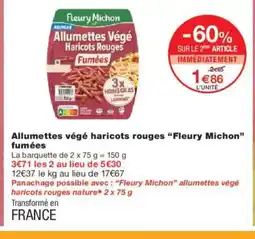 Monoprix FLEURY MICHON Allumettes végé haricots rouges fumées offre