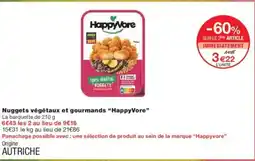 Monoprix HAPPYVORE Nuggets végétaux et gourmands offre