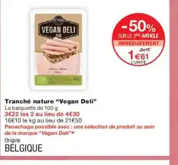 Monoprix VEGAN DELI Tranché nature offre