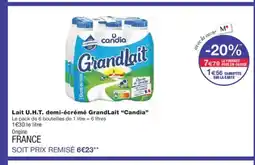 Monoprix CANDIA Lait U.H.T. demi-écrémé GrandLait offre