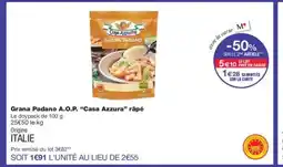 Monoprix CASA AZZURRA Grana Padano A.O.P. râpé offre
