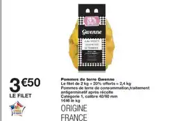 Monoprix Pommes de terre Gwenne offre