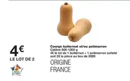Monoprix Courge butternut et/ou potimarron offre
