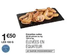 Monoprix Crevettes cuites offre