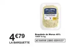 Monoprix Brandade de Morue 40% offre