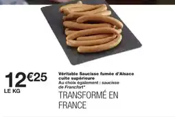 Monoprix Véritable Saucisse fumée d'Alsace offre