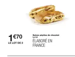 Monoprix Suisse pépites de chocolat offre