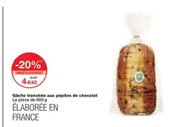 Monoprix Gâche tranchée aux pépites de chocolat offre