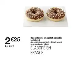 Monoprix Donut fourré chocolat noisette offre