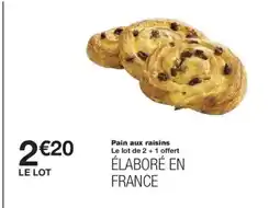 Monoprix Pain aux raisins offre
