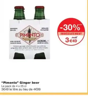 Monoprix PIMENTO Ginger beer offre