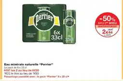 Monoprix PERRIER Eau minérale naturelle offre