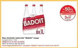 Monoprix BADOIT minérale naturelle rouge offre