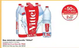 Monoprix VITTEL Eau minérale naturelle offre