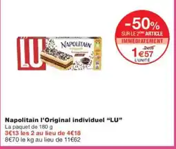 Monoprix LU Napolitain l'Original individuel offre