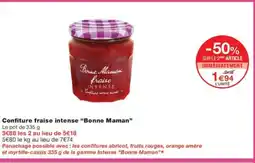 Monoprix BONNE MAMAN Confiture fraise intense offre
