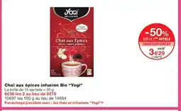 Monoprix YOGI Chaï aux épices infusion Bio offre